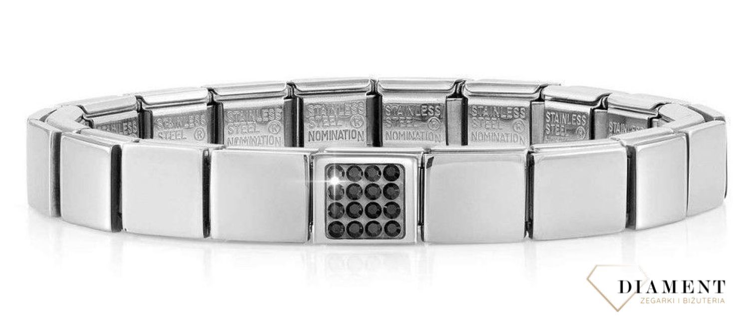 Bransoleta Nomination czarne kryształy Swarovskiego 239101 16 ✓ Biżuteria Nomination w Sklepie z Biżuterią zegarki-diament.pl✓ Piękne i Eleganckie NOMINATION (1).jpg